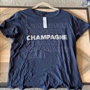 NWT super cute sparkling wines top with sequins!!